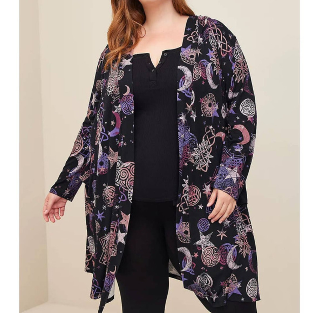 New Torrid 00/0 Harry Potter Invisibility Cloak Super Soft Hooded Belted Robe‎